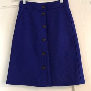 J crew wool skirt
